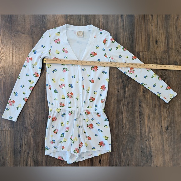 Beaufort Bonnet Company Long Sleeve Women’s Poppy’s Porch Floral Romper Small - Picture 8 of 11